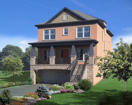 Craftsman House Plan - Star Avenue 90286 - Front Exterior