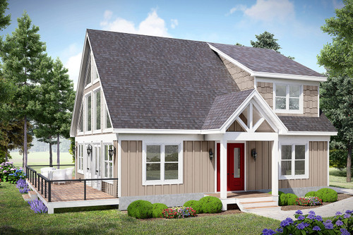 Craftsman House Plan - Pine Haven Bay 71738 - Front Exterior