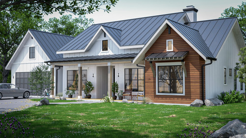 Farmhouse House Plan - 41072 - Front Exterior