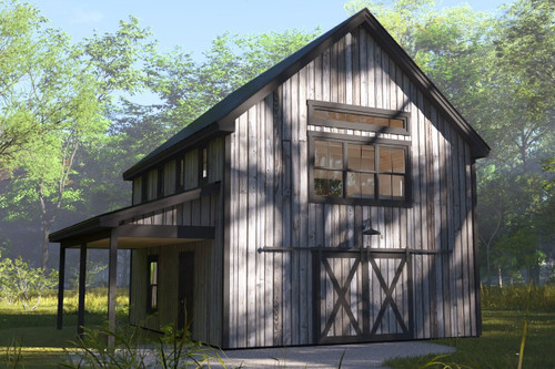 Mountain Rustic House Plan - Kennebec 34756 - Front Exterior