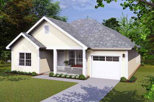 Traditional House Plan - Marble Valley 64749 - Front Exterior