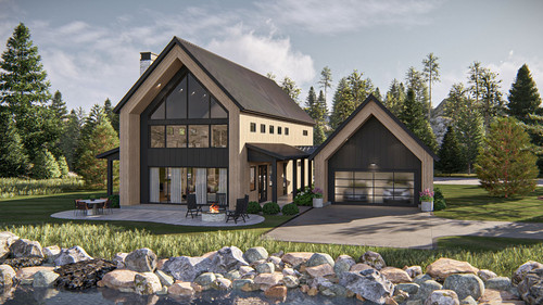 Modern House Plan - Hazelwood 84136 - Front Exterior