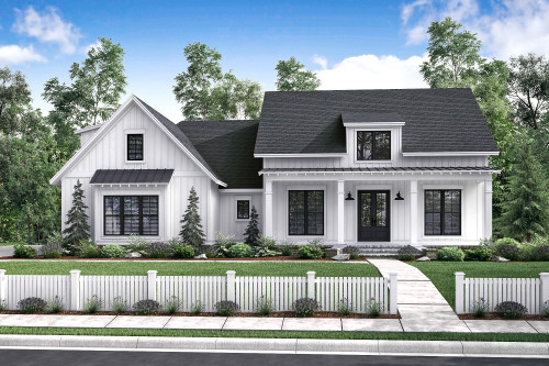 Farmhouse House Plan - Highland Court 34384 - Front Exterior