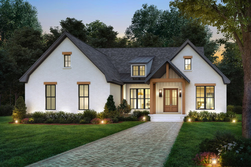 Country House Plan - Barclay 64615 - Front Exterior