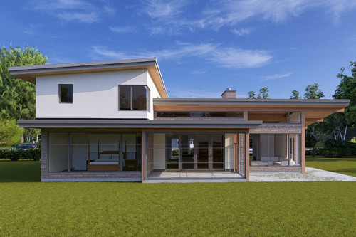 Modern House Plan - Canal 01 95986 - Front Exterior
