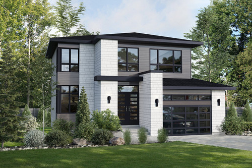 Modern House Plan - 67727 - Front Exterior