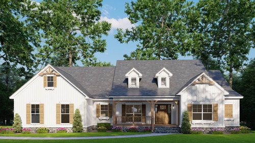 Farmhouse House Plan - Country Charm 14506 - Front Exterior
