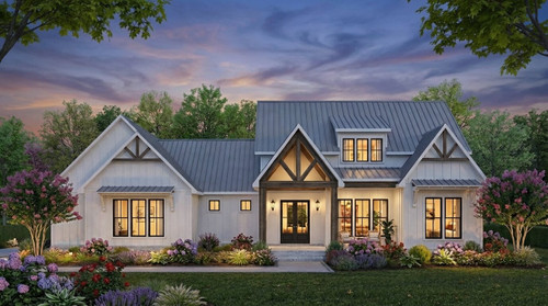 Farmhouse House Plan - 57062 - Front Exterior