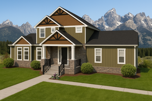 Craftsman House Plan - Paladin Heights 26796 - Front Exterior