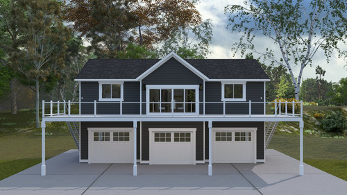 Farmhouse House Plan - Applegate 43057 - Front Exterior