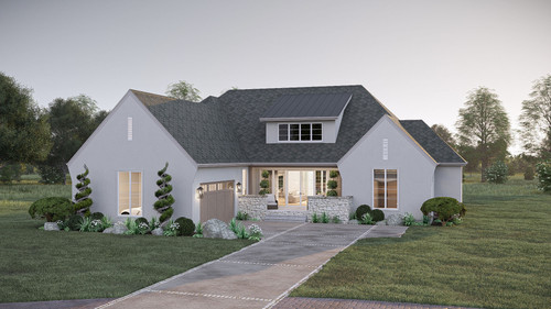 Classic House Plan - Oakcrest 70925 - Front Exterior