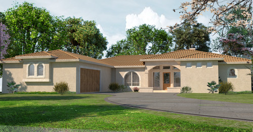 Mediterranean House Plan - 91887 - Front Exterior