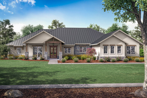 Craftsman House Plan - Odessa 37838 - Front Exterior