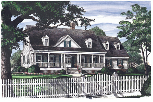 Country House Plan - Back Bay Cottage 19416 - Front Exterior