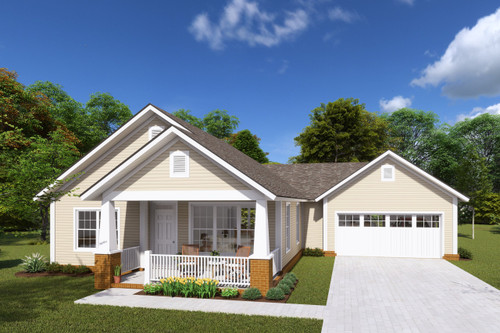 Traditional House Plan - Bay Cottage 88441 - Front Exterior