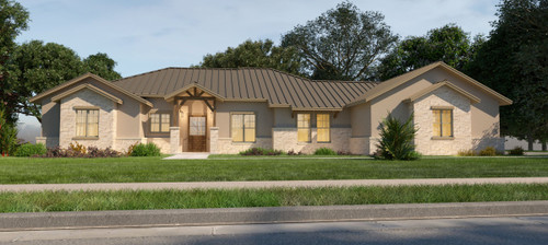 Craftsman House Plan - 55580 - Front Exterior
