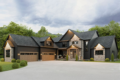 Craftsman House Plan - 78614 - Front Exterior