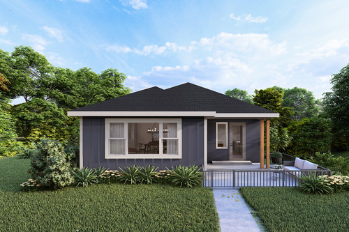 Prairie House Plan - Groveland 3 73800 - Front Exterior