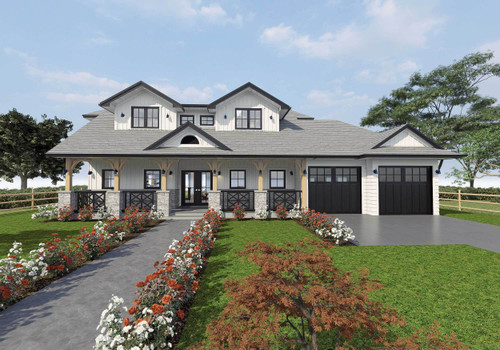 Farmhouse House Plan - Cedar Grove 55623 - Front Exterior