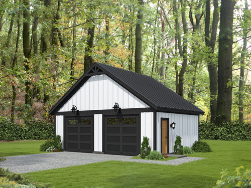 Country House Plan - Countryside Garage 2 16615 - Front Exterior