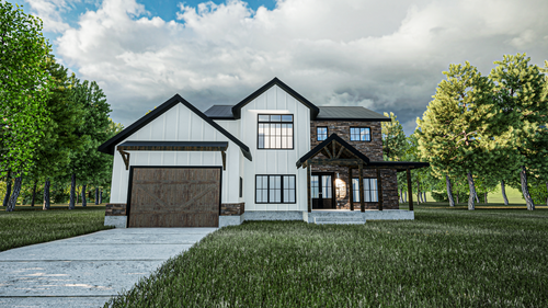 Farmhouse House Plan - The Churchill Arms 11573 - Front Exterior