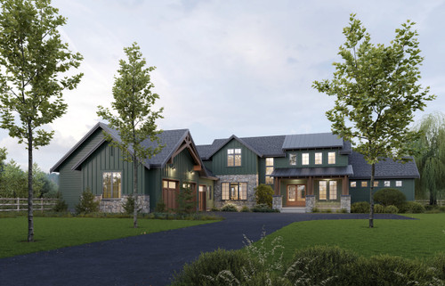 Craftsman House Plan - 48012 - Front Exterior