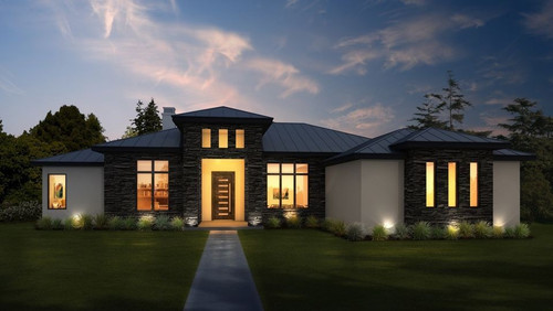 Contemporary House Plan - 11004 - Front Exterior