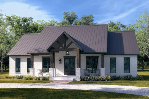 Farmhouse House Plan - Ravenwood 56283 - Front Exterior