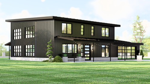 Modern House Plan - 59486 - Front Exterior