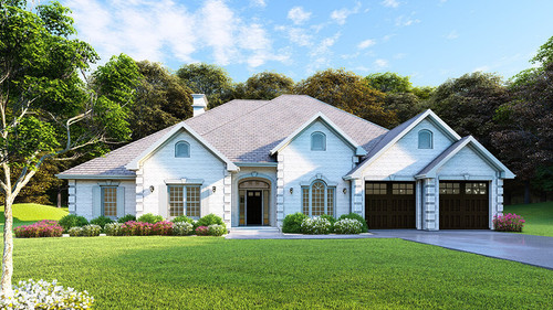 Classic House Plan - Country Club Drive 15038 - Front Exterior