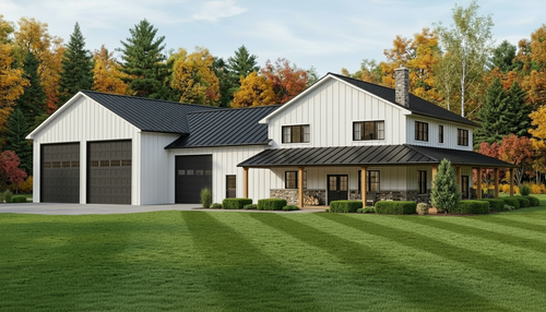 Farmhouse House Plan - 97487 - Front Exterior