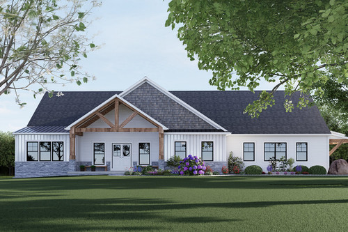 Craftsman House Plan - Monarch 20790 - Front Exterior