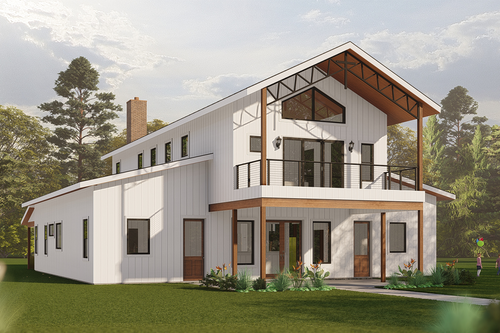 Country House Plan - Gladiolus 46034 - Rear Exterior