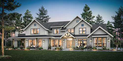 Farmhouse House Plan - 52262 - Front Exterior