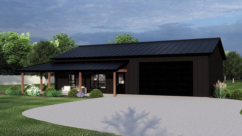 Country House Plan - 54641 - Front Exterior