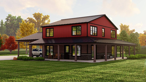 Country House Plan - 90736 - Front Exterior