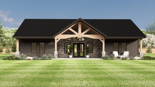 Ranch House Plan - 75228 - Front Exterior