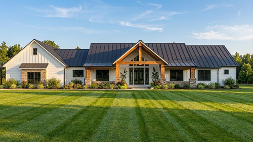 Lodge Style House Plan - 15008 - Front Exterior