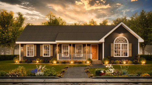 Ranch House Plan - Adam 2 95975 - Front Exterior
