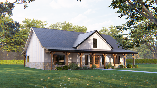 Country House Plan - Cottonwood 2 24808 - Front Exterior