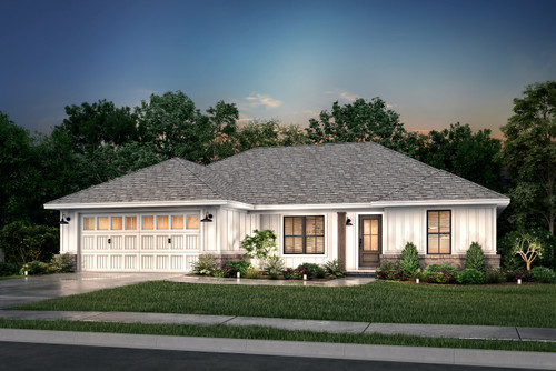 Prairie House Plan - Birch Lane 61162 - Front Exterior