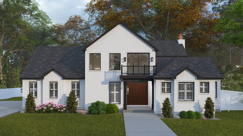Colonial House Plan - Belle Isle 77616 - Front Exterior