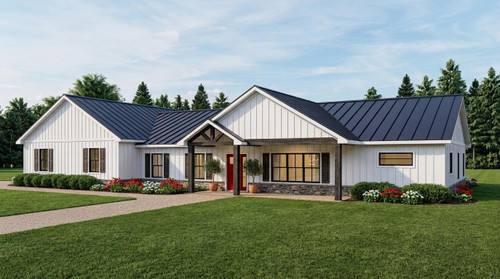 Farmhouse House Plan - 25323 - Front Exterior