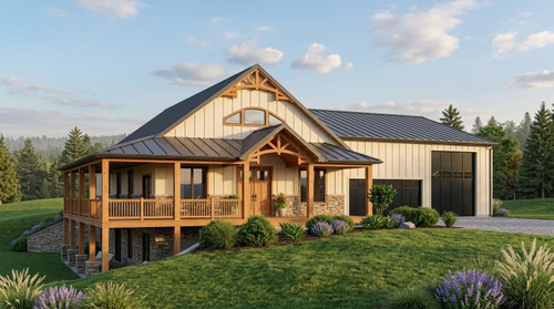Country House Plan - 34591 - Front Exterior