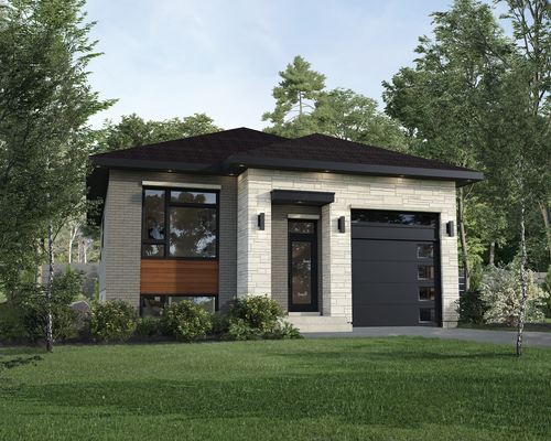 Prairie House Plan - 49423 - Front Exterior