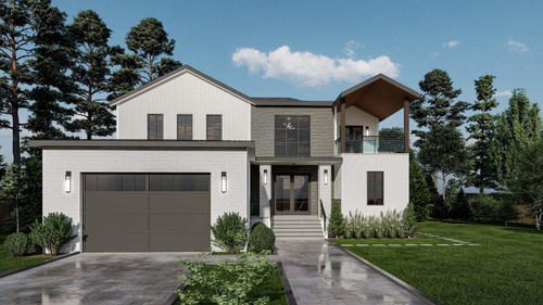 Contemporary House Plan - Thompson 22790 - Front Exterior