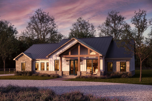 Craftsman House Plan - Rose Hill 78523 - Front Exterior