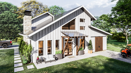 Country House Plan - Coral Bells 66362 - Front Exterior