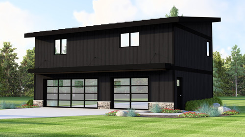 Modern House Plan - 64722 - Front Exterior
