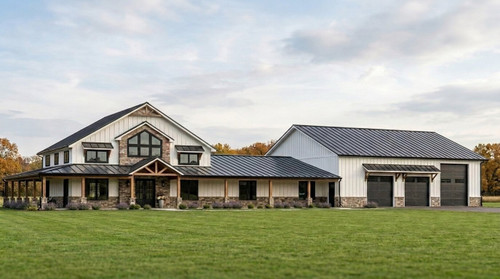 Farmhouse House Plan - 63604 - Front Exterior